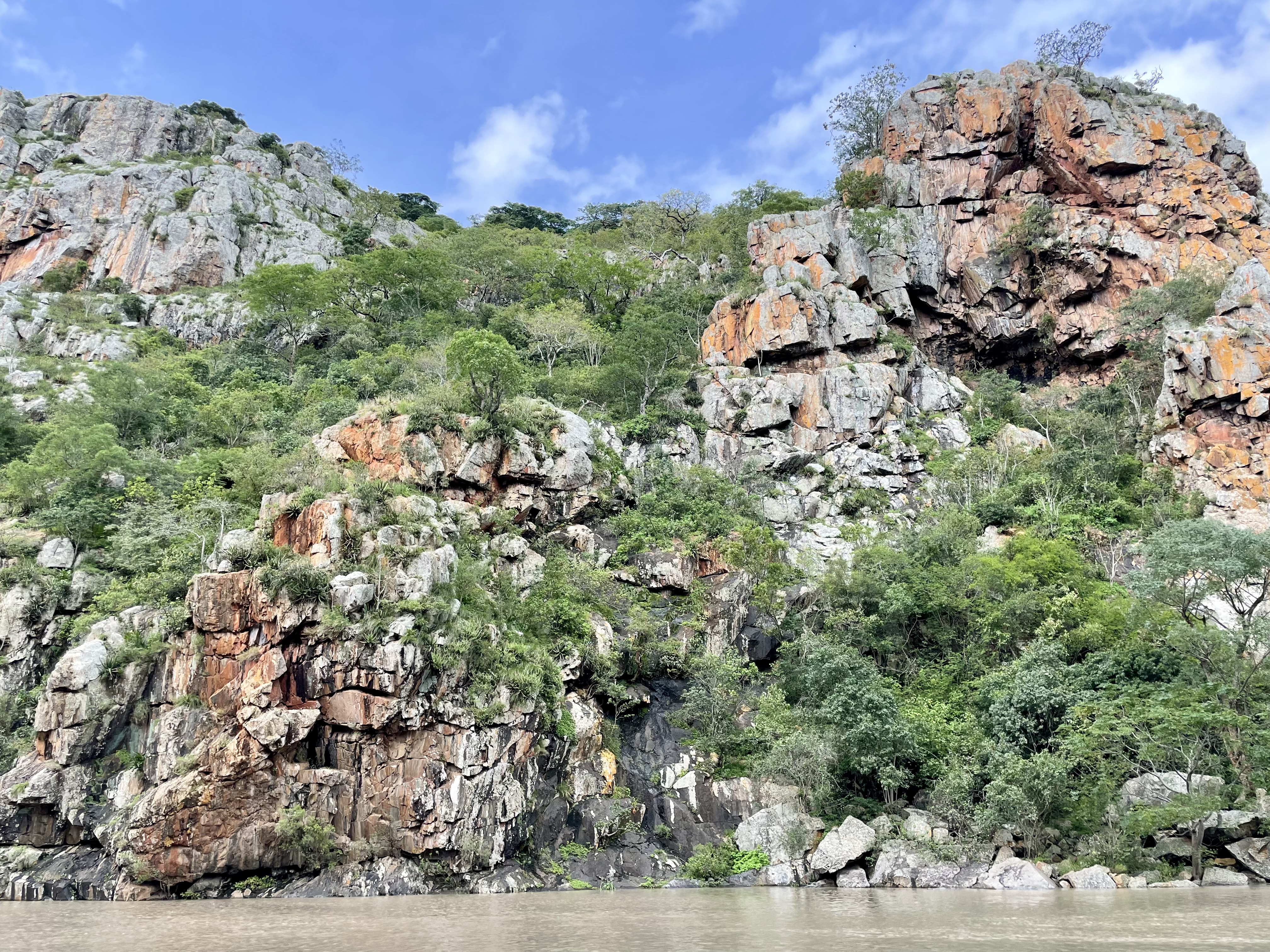 Rock faces in the gorge