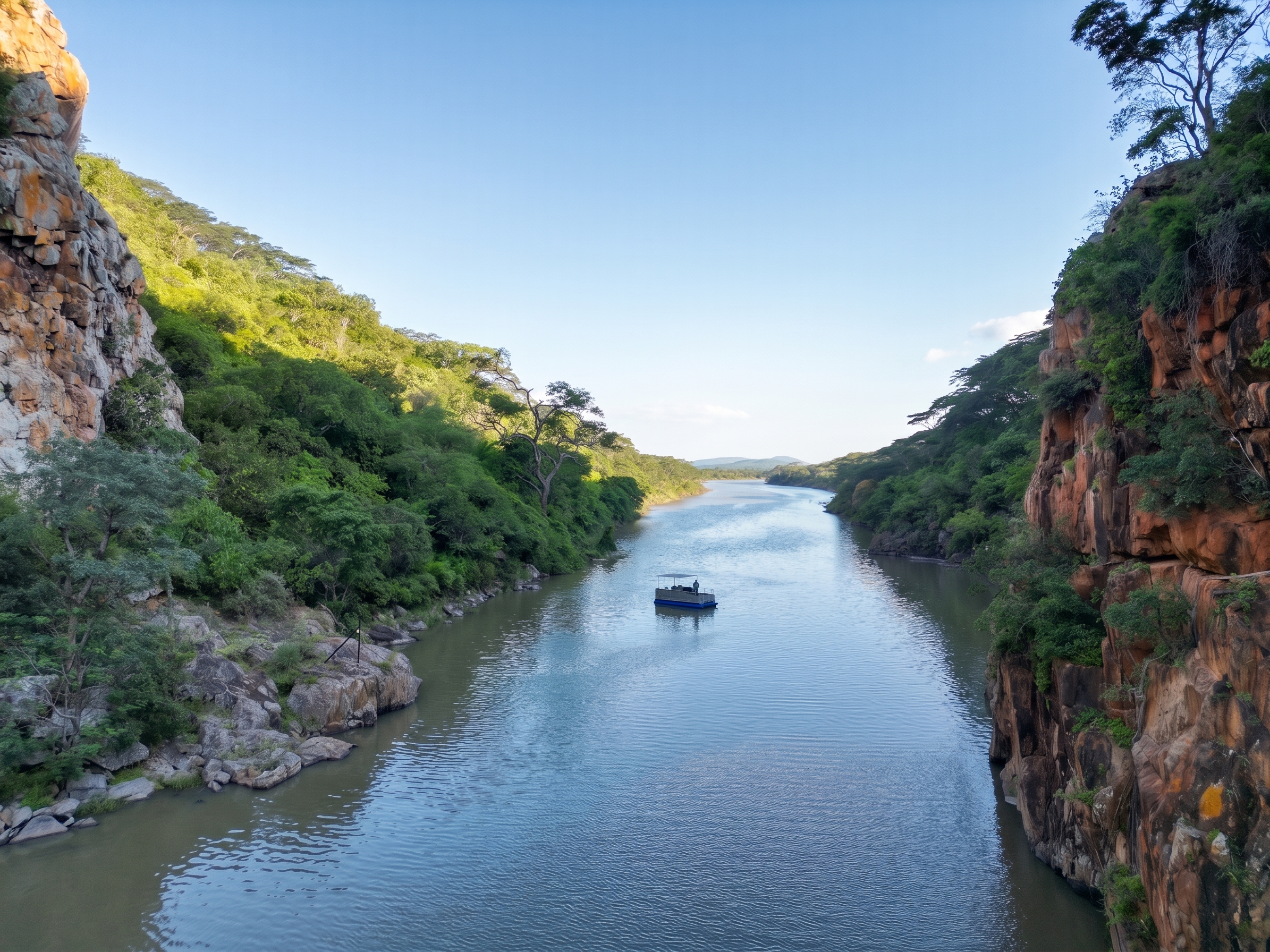 Sunset cruise toward Popoteke Gorge