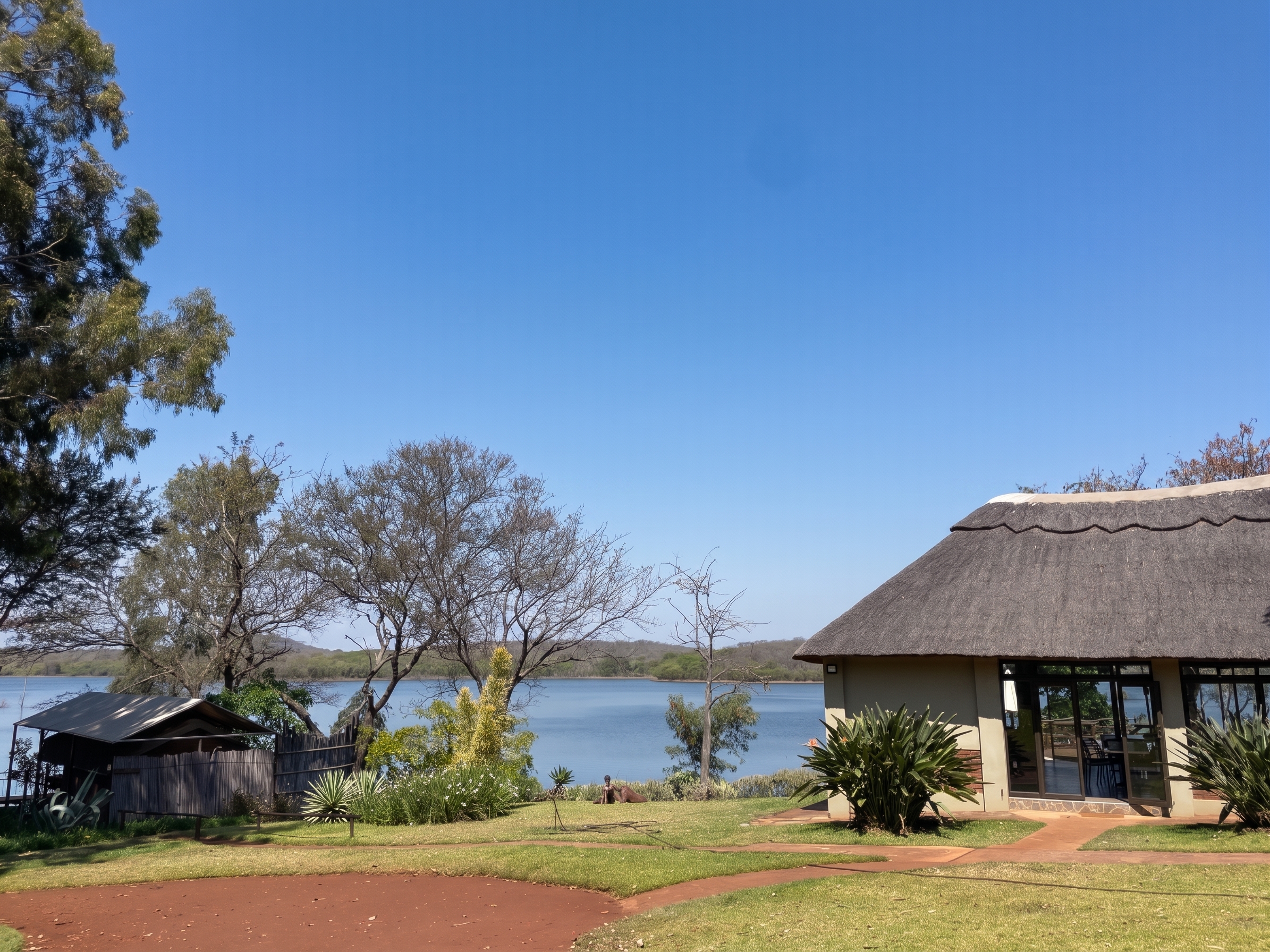 Main lodge building at Romelda