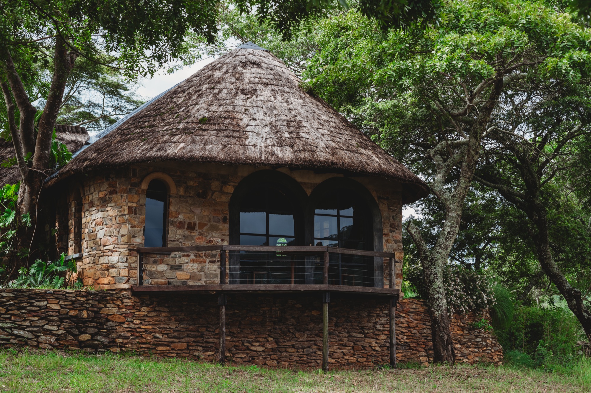 Exterior of a MidWaters self-catering lodge