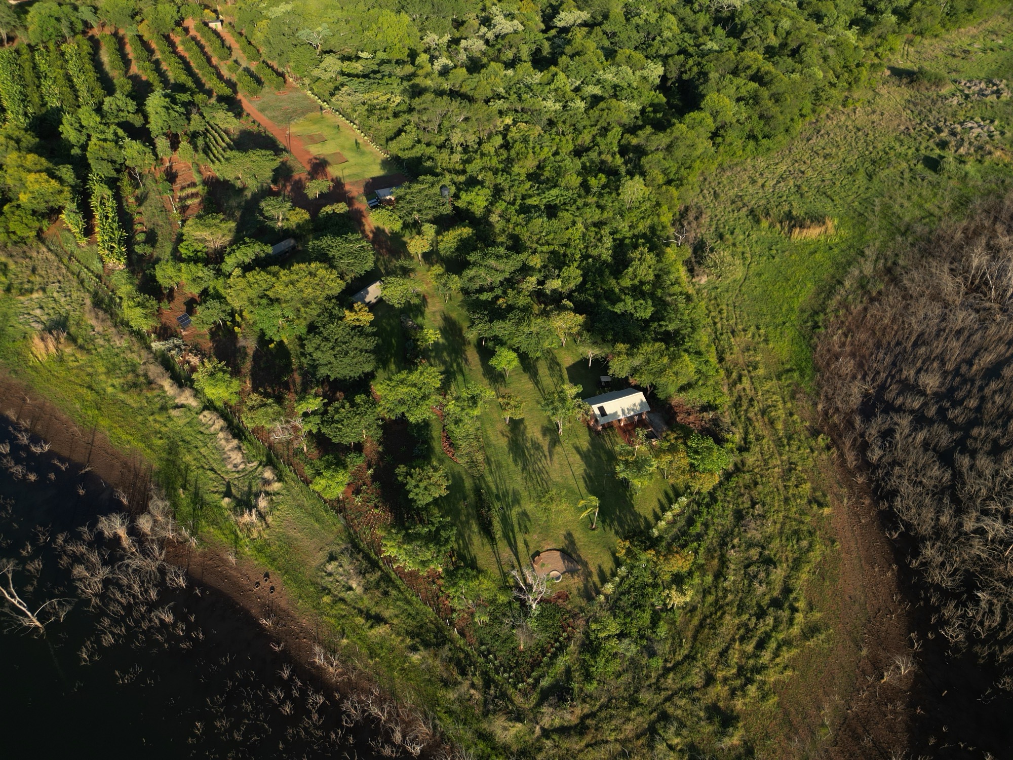 Romelda Campsite from above